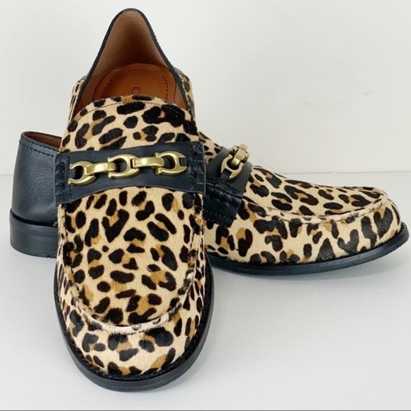 Coach Shoes - NEW COACH Putnam Genuine Calf Hair Leopard Bit Loafers